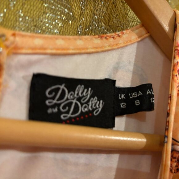 Retro Apple Pie Print Fit & Flare Dress, NWOT - Picture 9 of 10